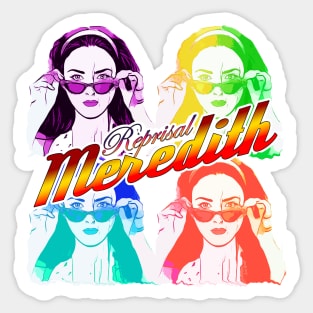 Reprisal tv series Madison Davenport as Meredith fan works graphic design by ironpalette Sticker